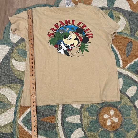 Vintage 90's Mickey Safari Club Walt Disney Co Tshirt OS - Picture 5 of 5